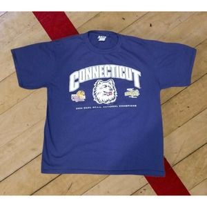 UCONN Huskies 2004 Dual NCAA Champions T-shirt Final Four Size Large